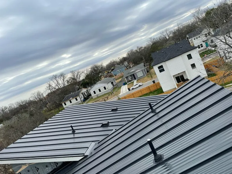 Standing seam metal roof panels with vents for Skylight Repair in Coon Rapids